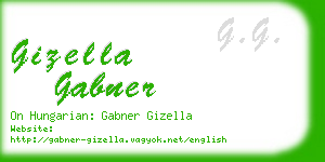 gizella gabner business card